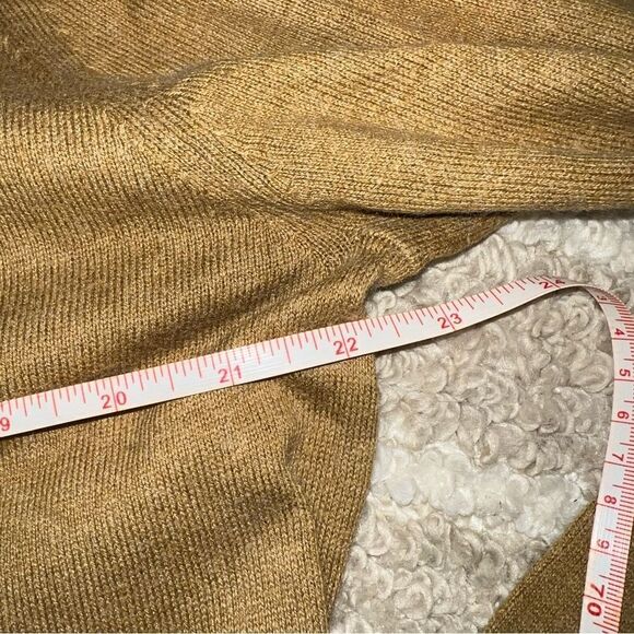 J Crew mustard color sweater size L - Picture 4 of 6